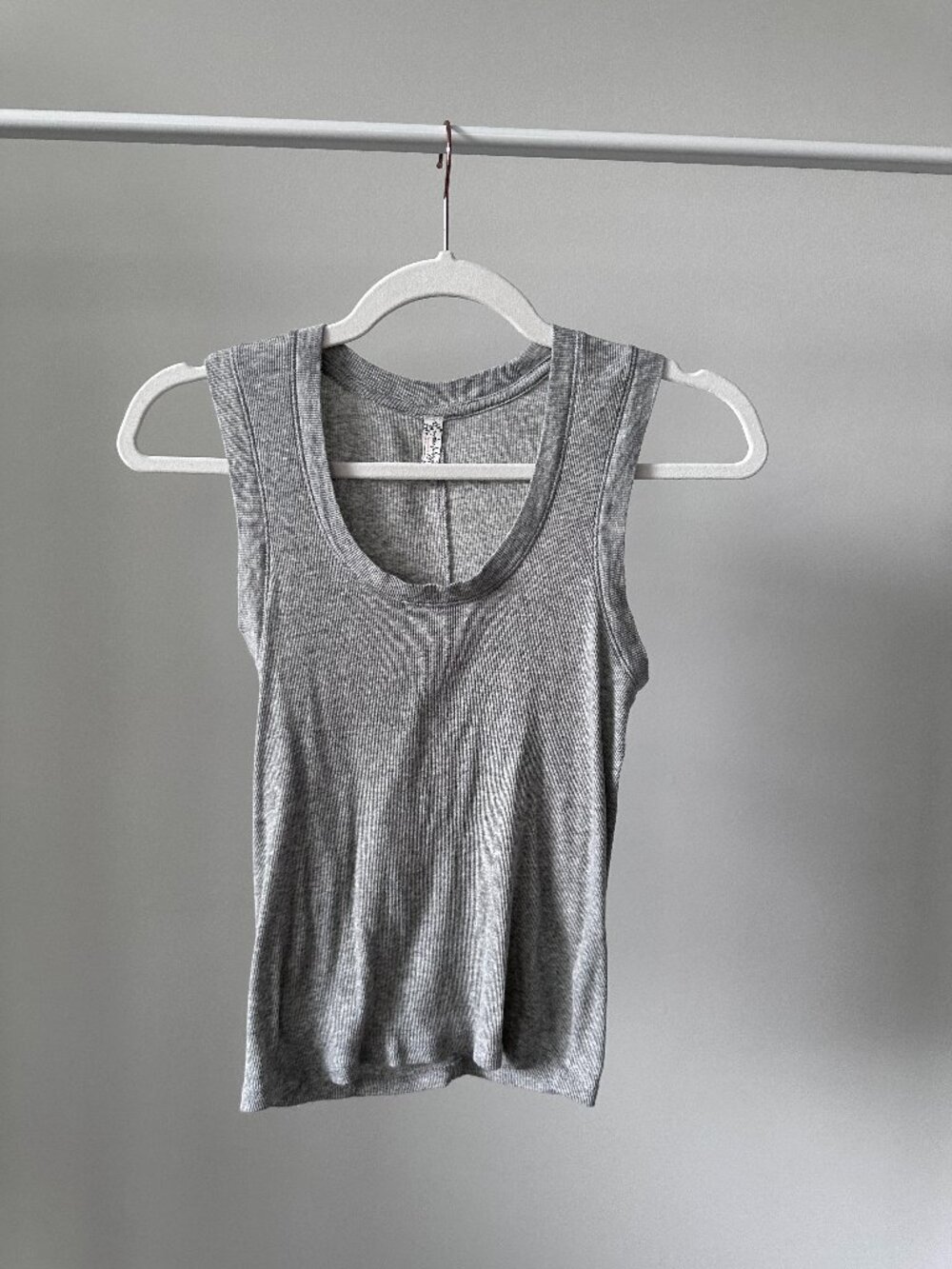 Free People Intimately Racerback Tank Gray Small Worn Twice
